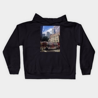 Tour Bus, Water St, Manhattan, New York City Kids Hoodie